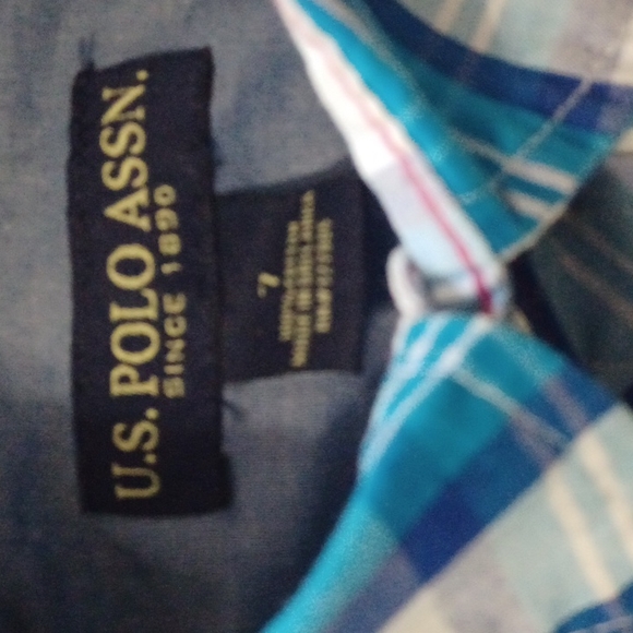 US Polo Assn shirt sz child's 7 - Picture 3 of 4